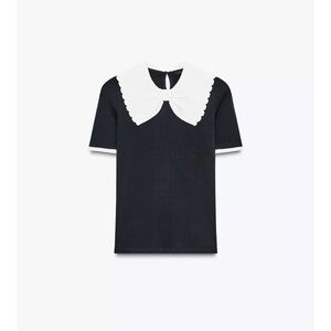Kids Black and White Collared Shirt
